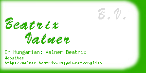 beatrix valner business card